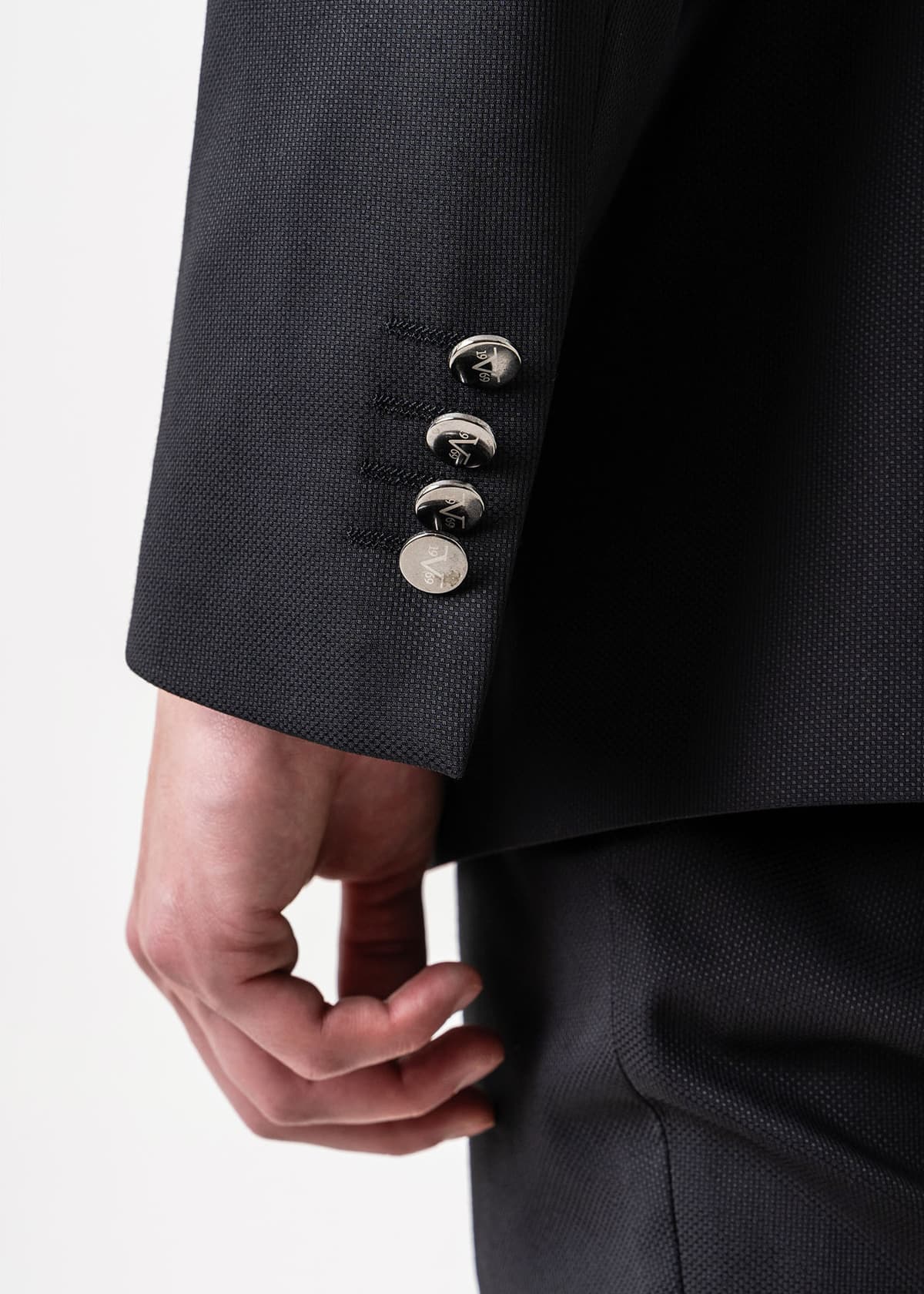 V1969 3 Pieces Κοστούμι της σειράς Adriano - 07.33.ADRIANO Black