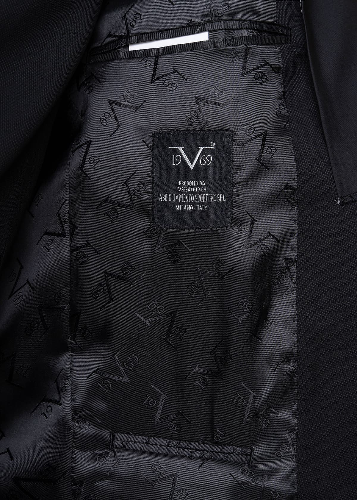 V1969 3 Pieces Κοστούμι της σειράς Adriano - 07.33.ADRIANO Black