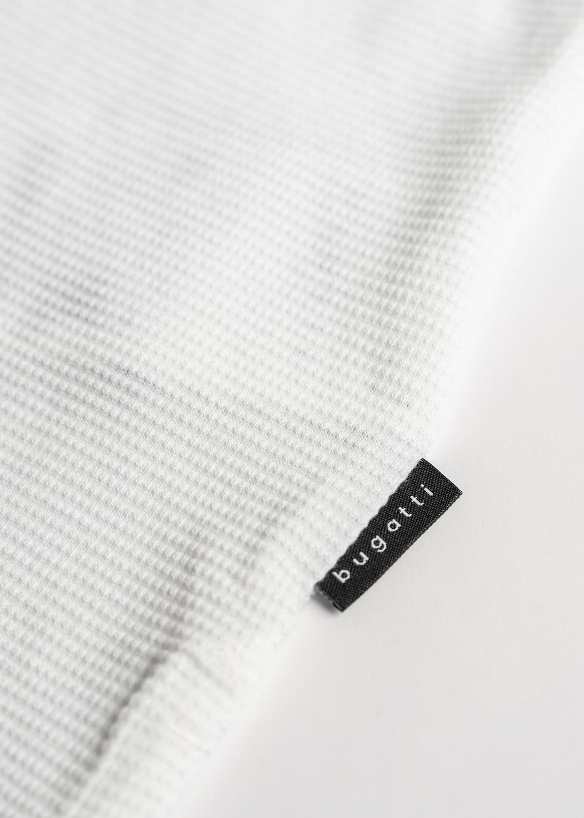 Bugatti Polo Μπλούζα της σειράς Stripe - 8150 75002C 10 White