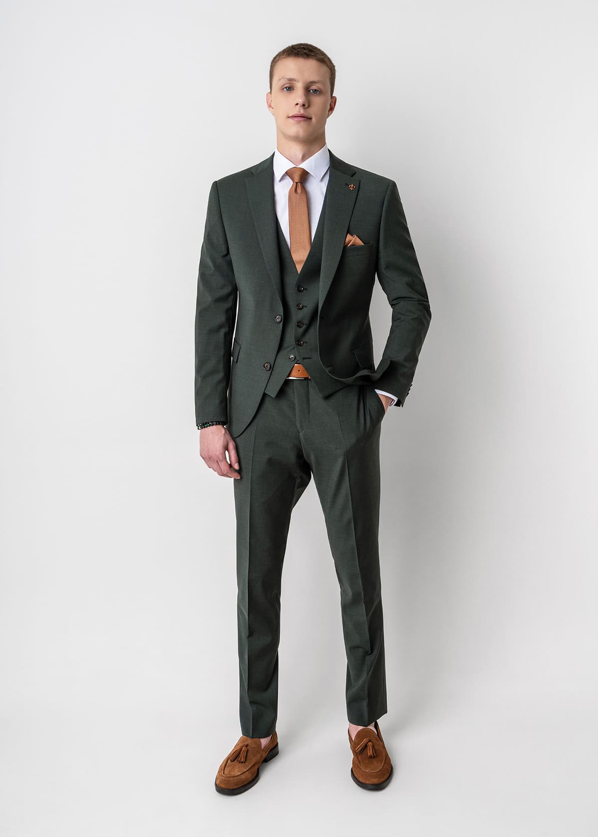 Men's Suits Fragosto Green