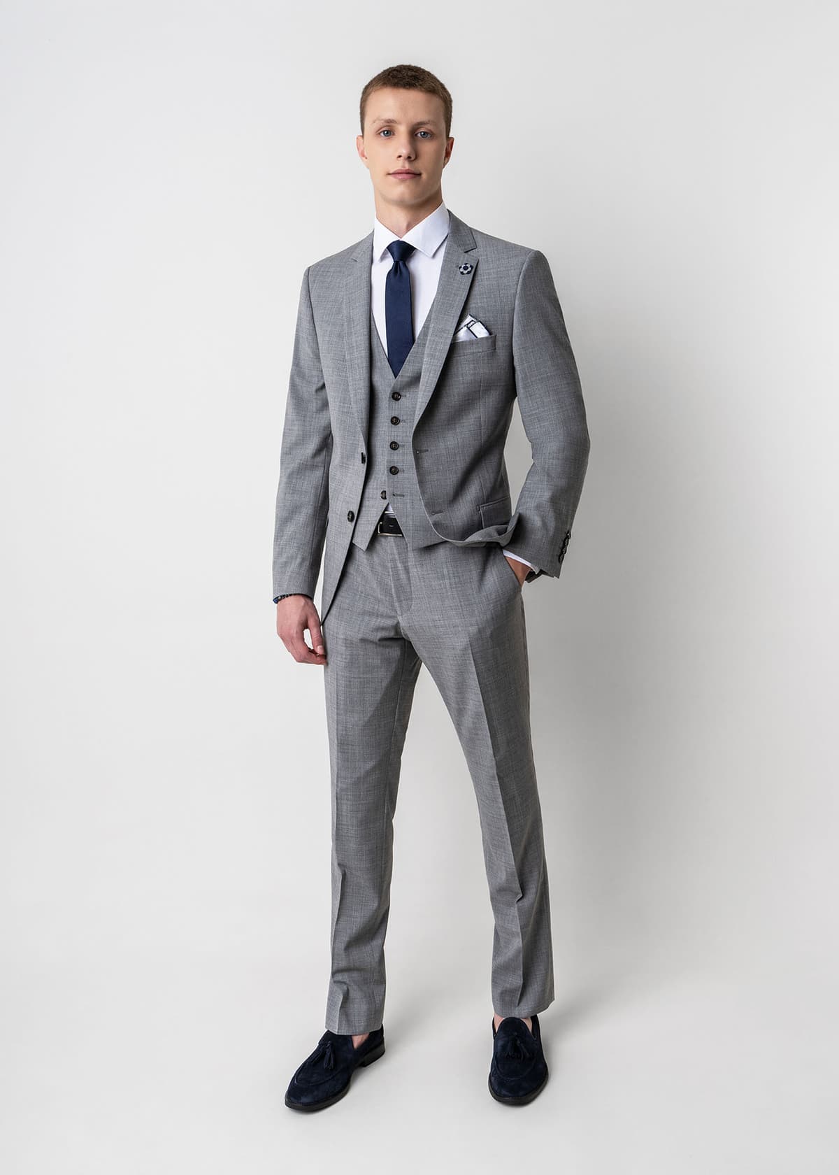 Fragosto 2 Pieces Κοστούμι της σειράς Elijah - 4948 022 003 Grey