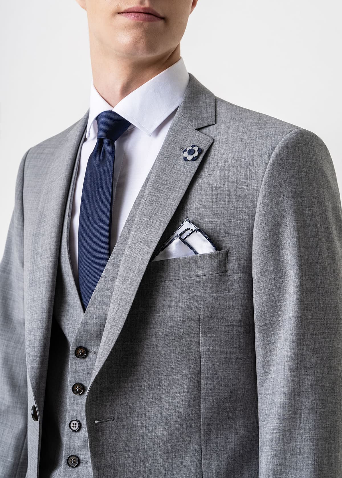 Fragosto 2 Pieces Κοστούμι της σειράς Elijah - 4948 022 003 Grey