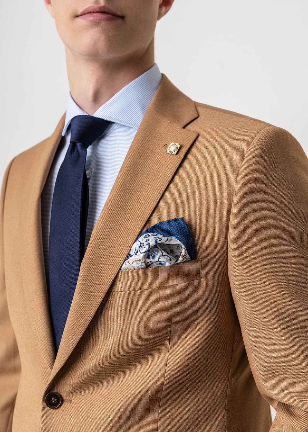 Men's Suits Fragosto Brown