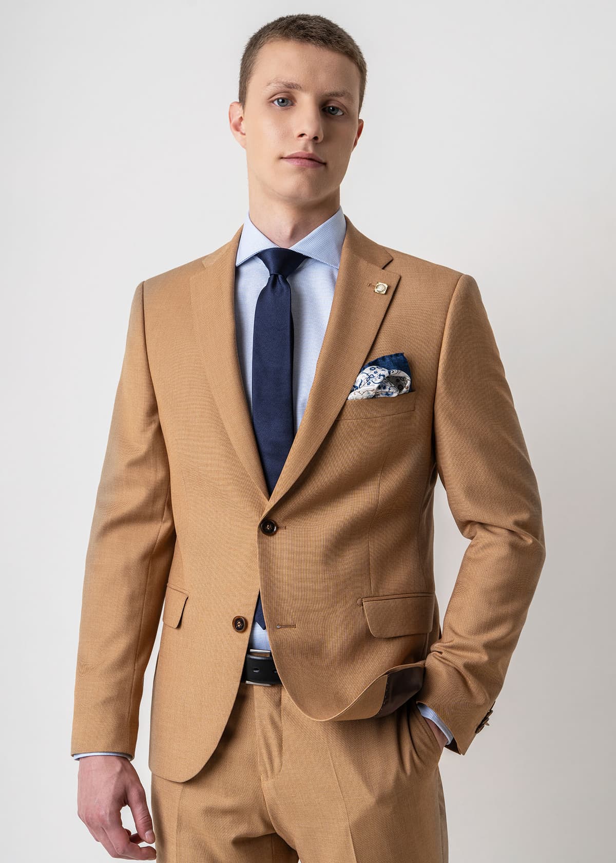 Men's Suits Fragosto Brown