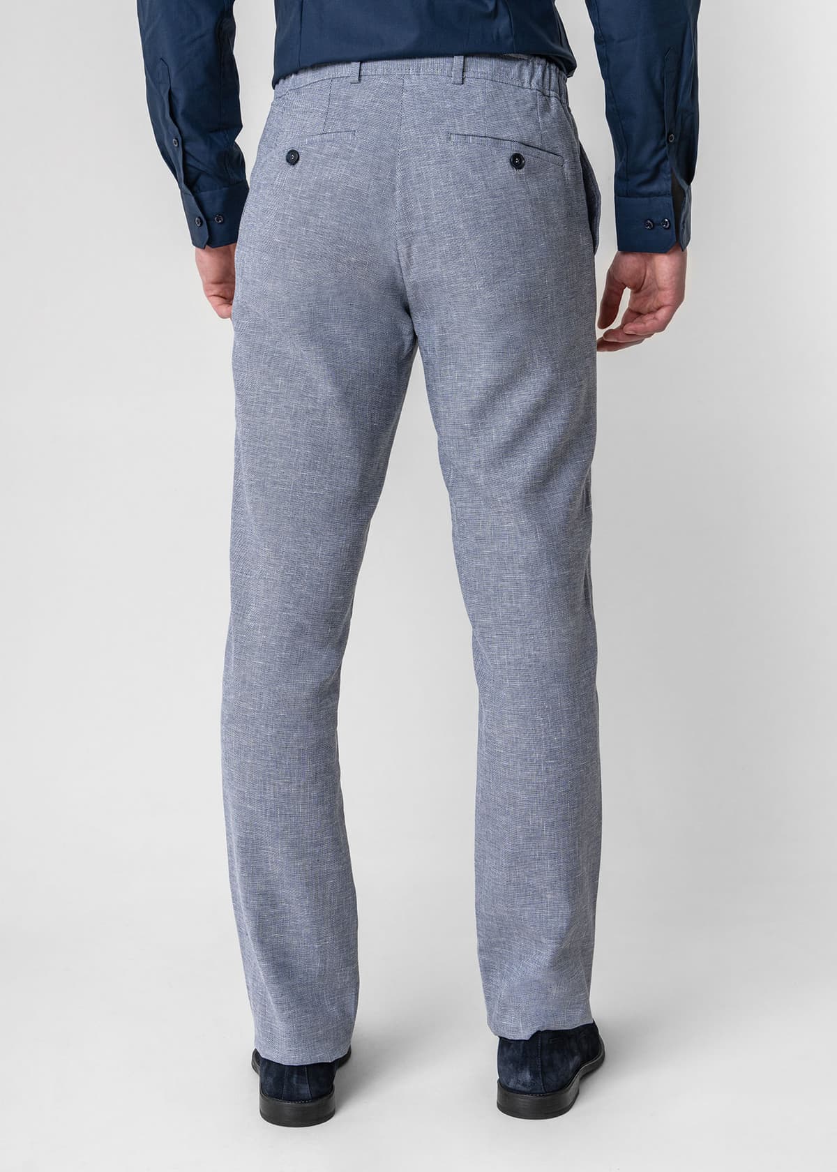 Men's Linen Pants Guy Laroche Blue