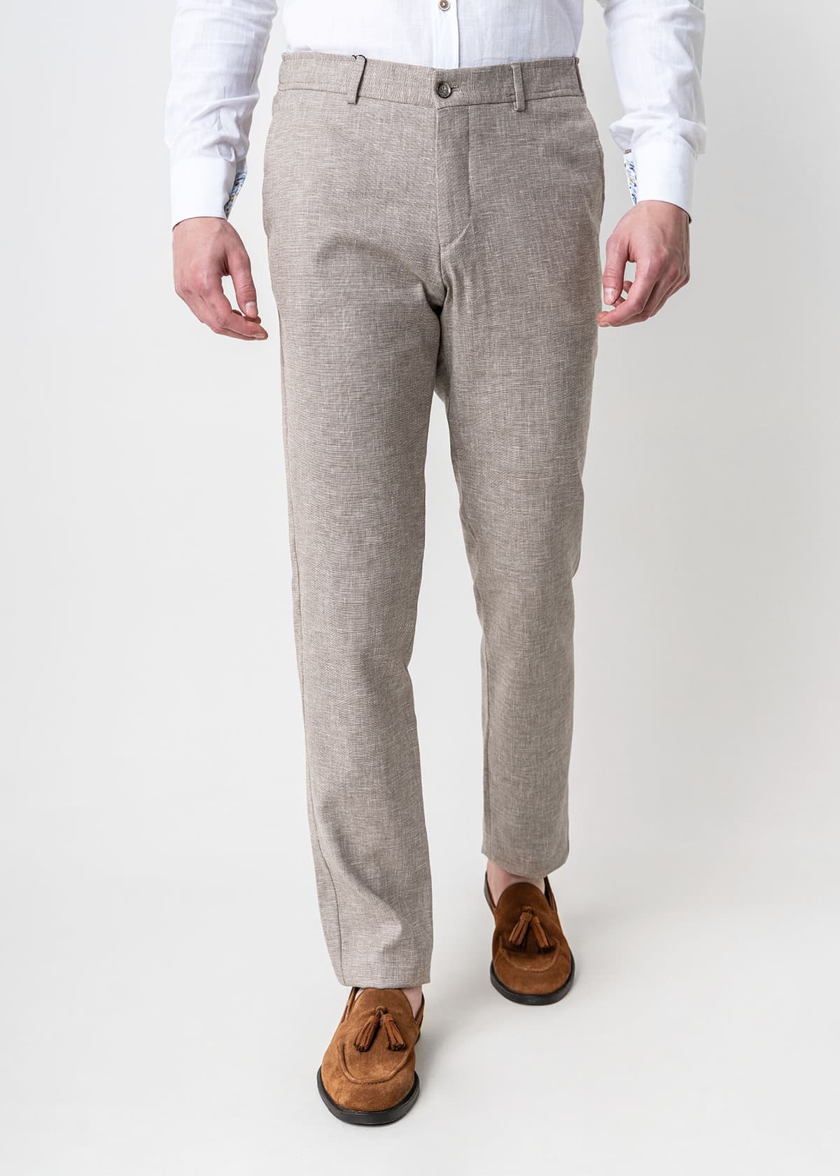 Men's Linen Pants Guy Laroche Beige