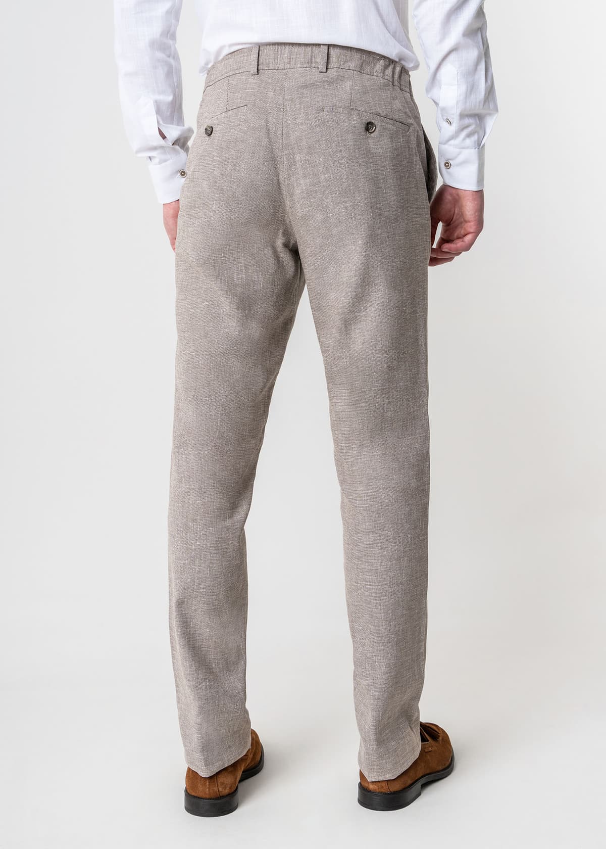 Men's Linen Pants Guy Laroche Beige