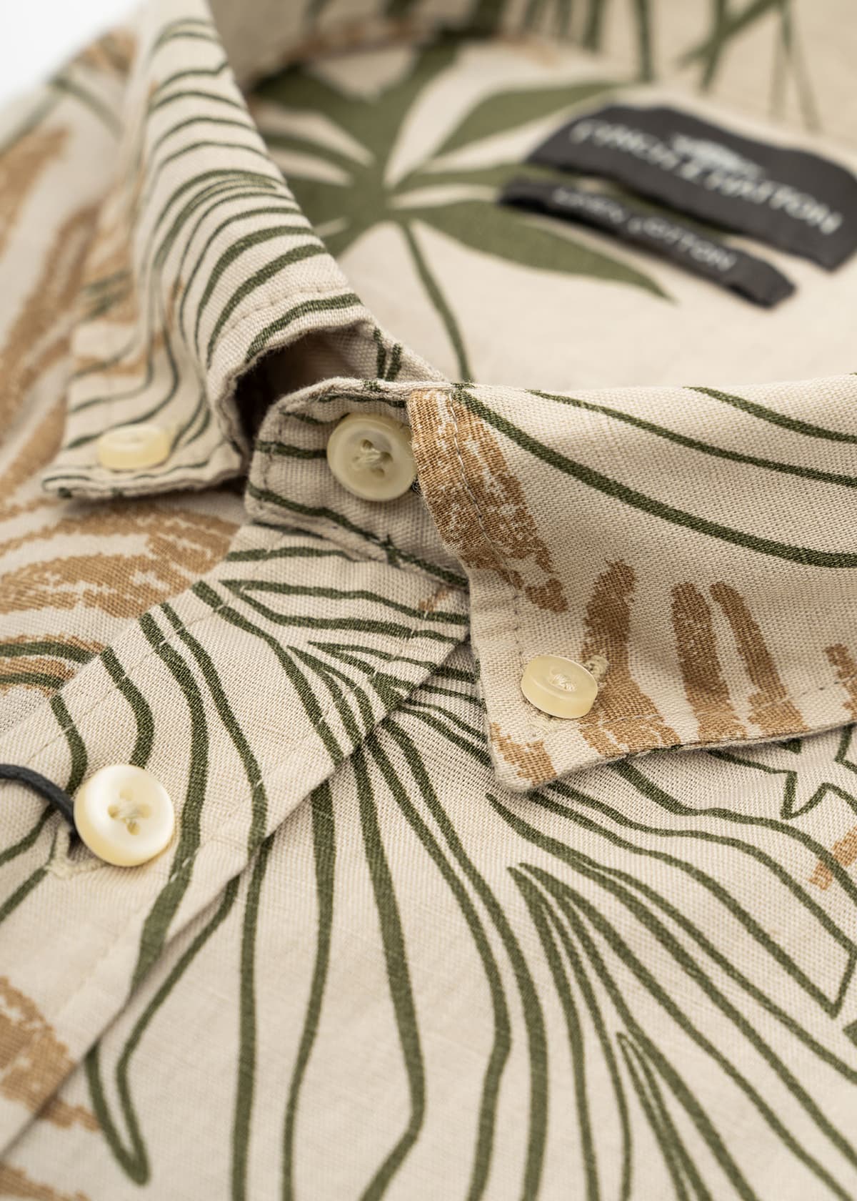 Fynch Hatton Πουκάμισο της σειράς Solid - 1404 8130 834 Stone