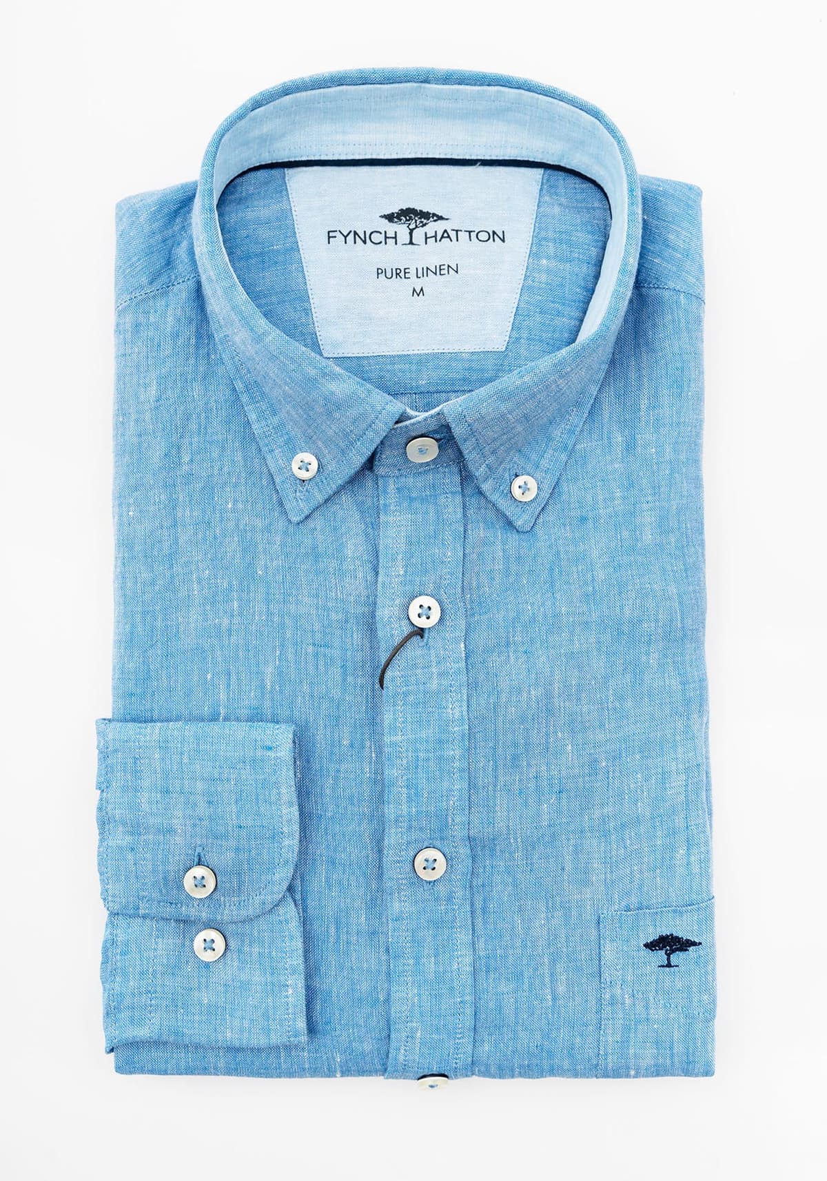 Fynch Hatton Πουκάμισο της σειράς Linen - 1413 6000 999 Black