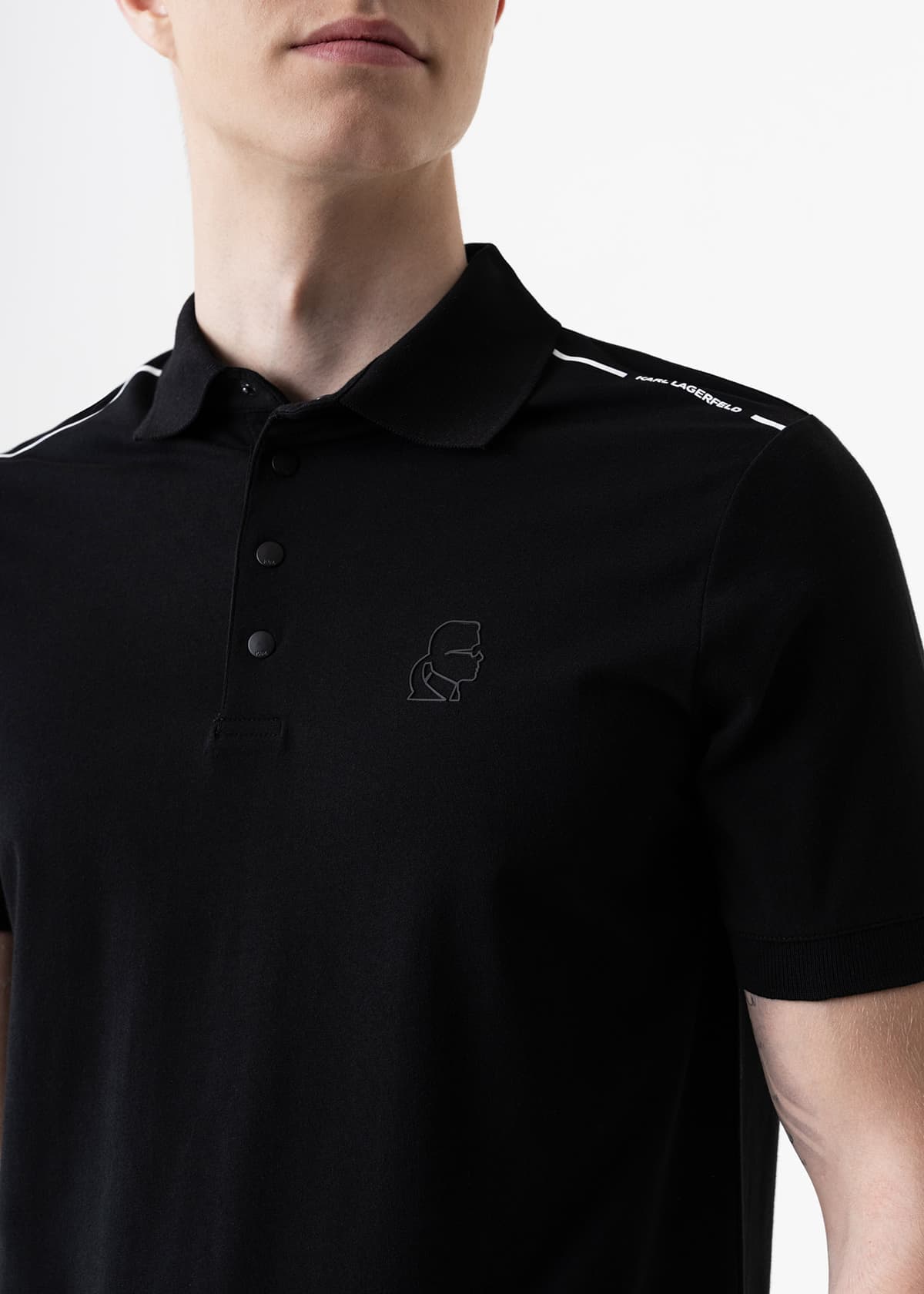 Men's Polo Shirts Karl Lagerfeld Black