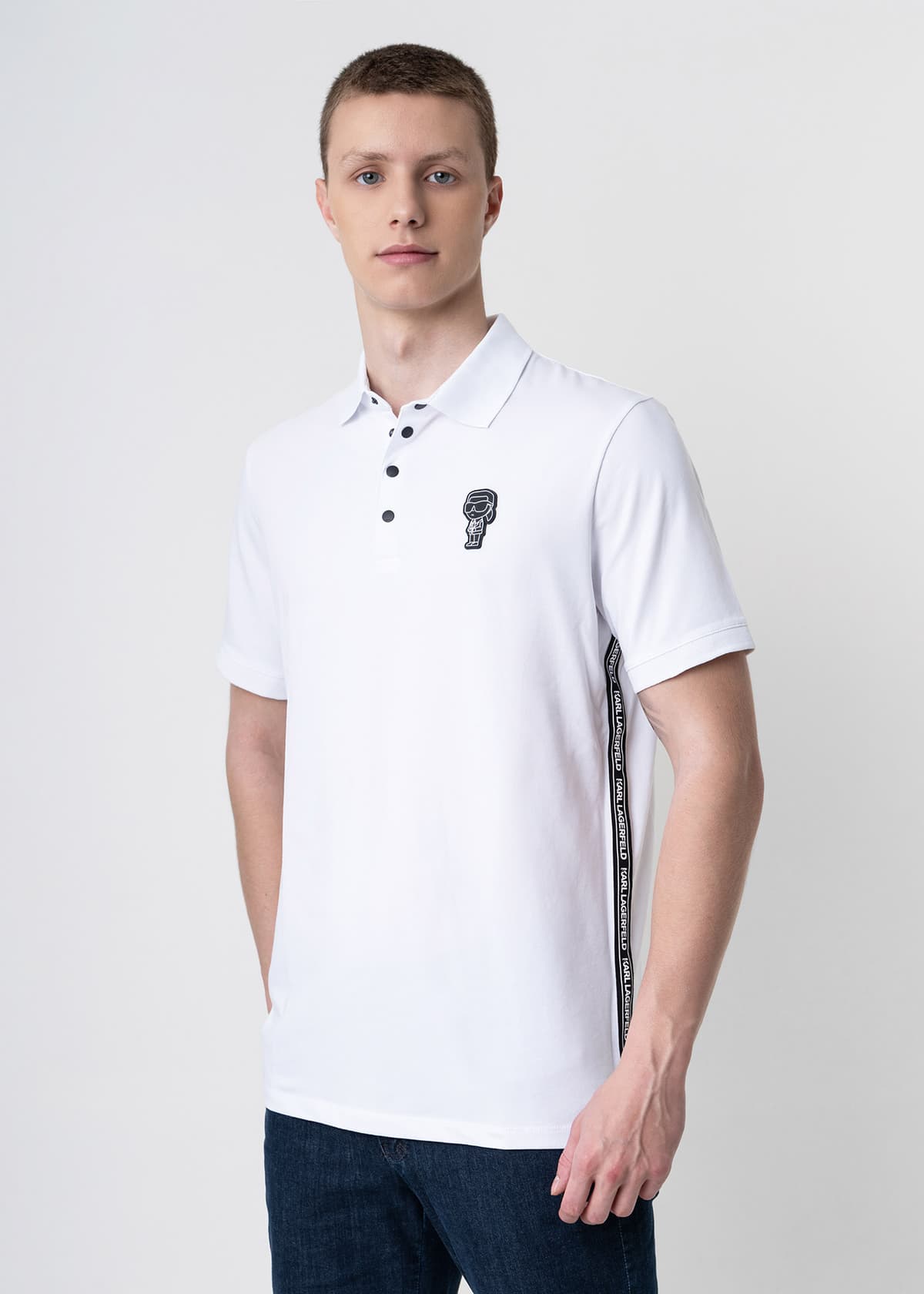 Karl Lagerfeld Polo Μπλούζα της σειράς Pressbutton