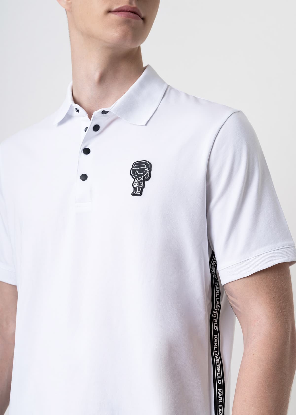 Men's Polo Shirts Karl Lagerfeld White