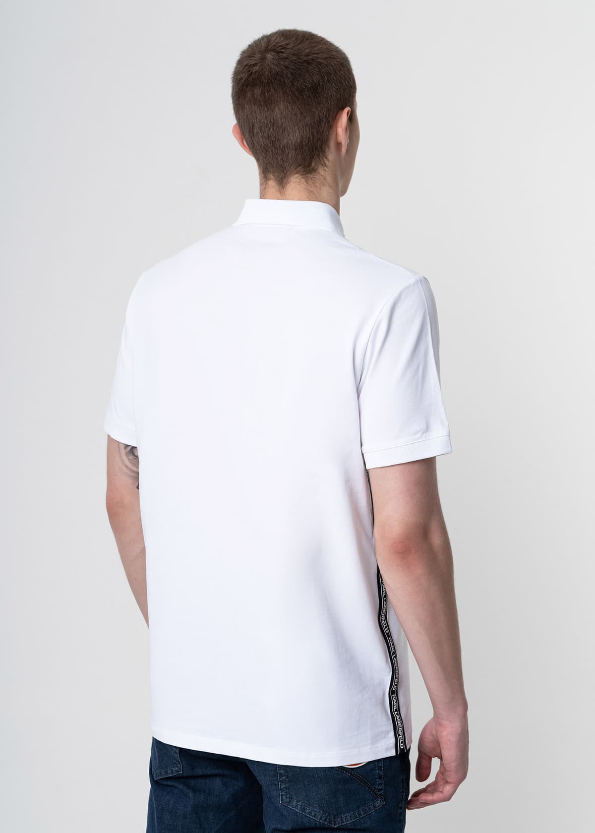 Men's Polo Shirts Karl Lagerfeld White