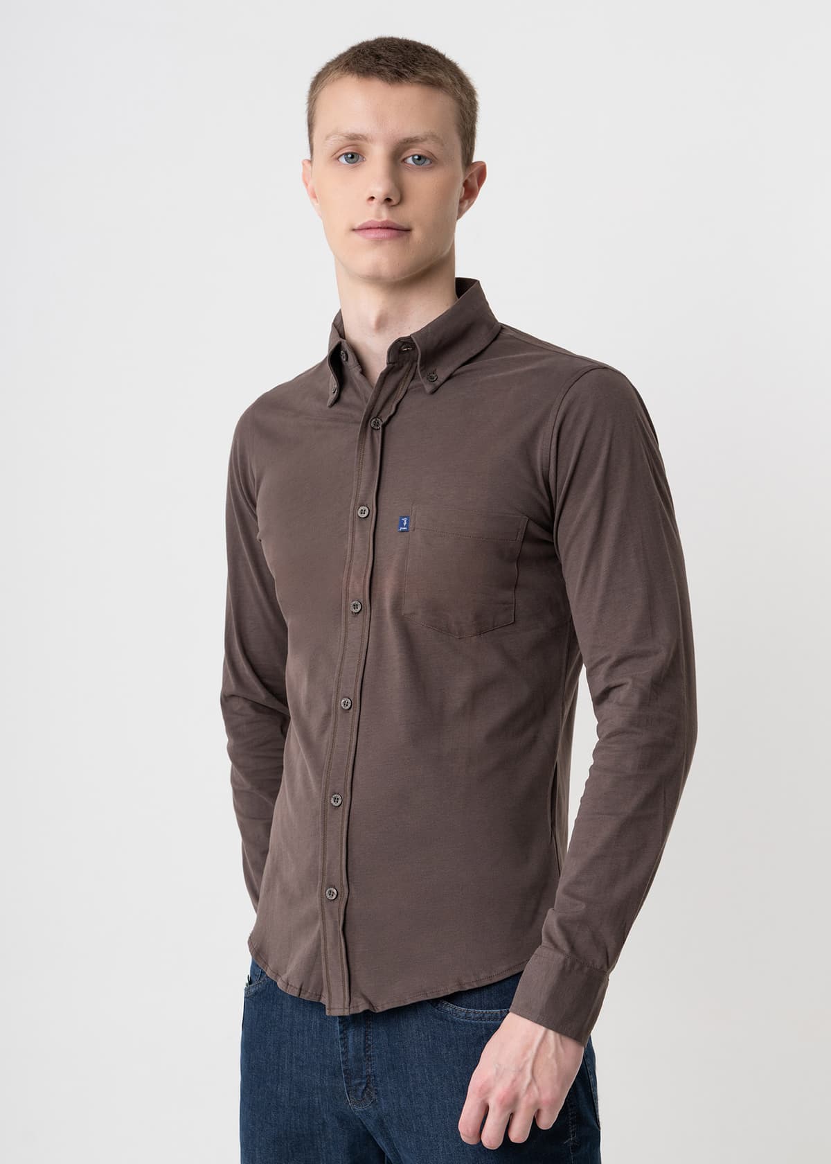 Men's Shirts Trussardi Jeans Brown