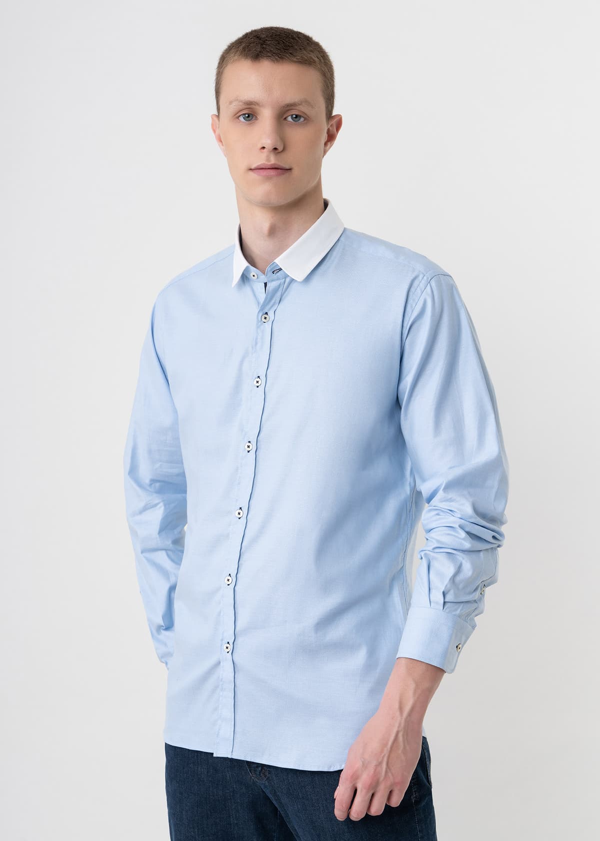 Men's Shirts Karl Lagerfeld Blue