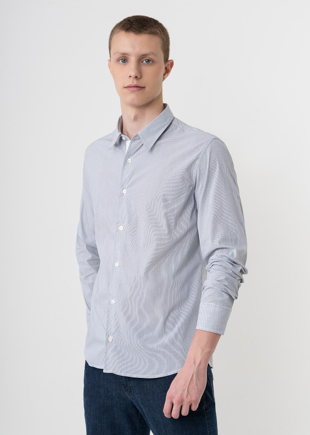 Men's Shirts Moschino Gray