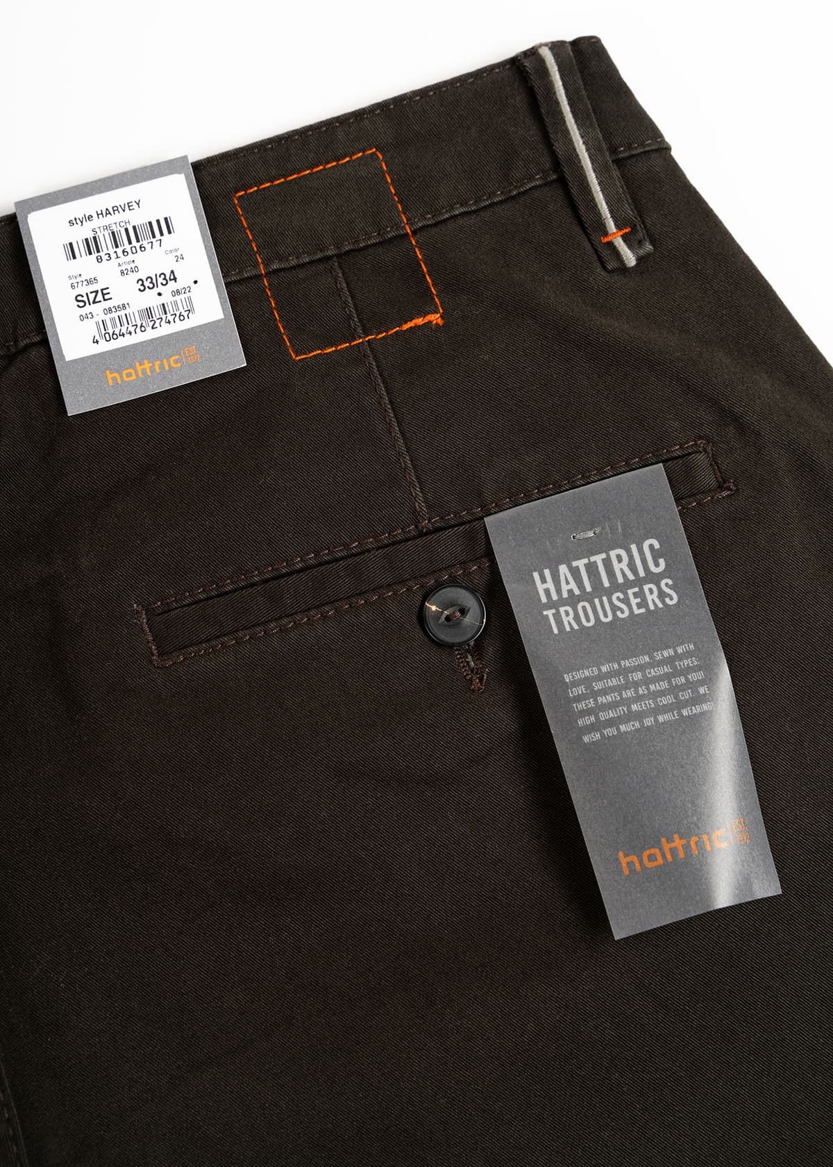 Men's Clothing Hattric Brown