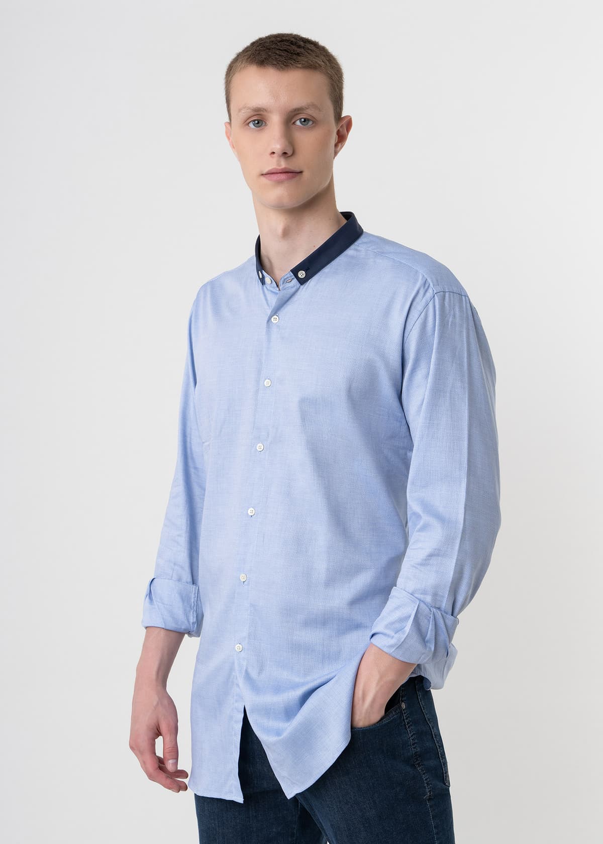 Men's Shirts Karl Lagerfeld Blue