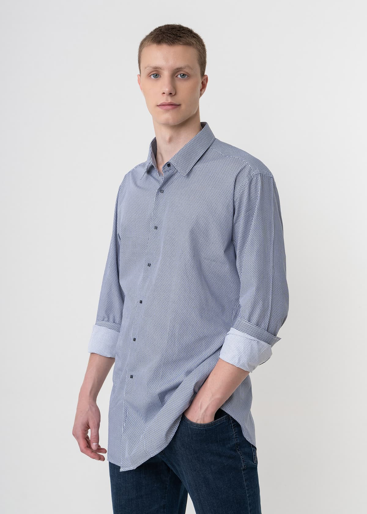 Men's Shirts Karl Lagerfeld Blue