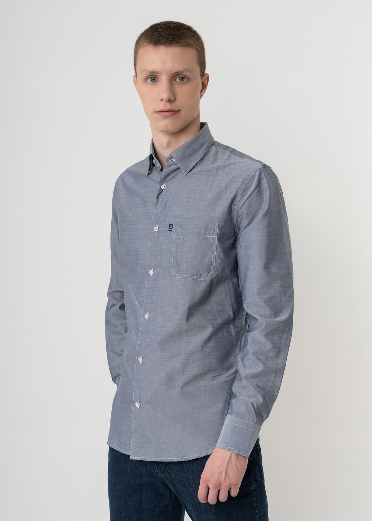 Men's Shirts Trussardi Jeans Purple