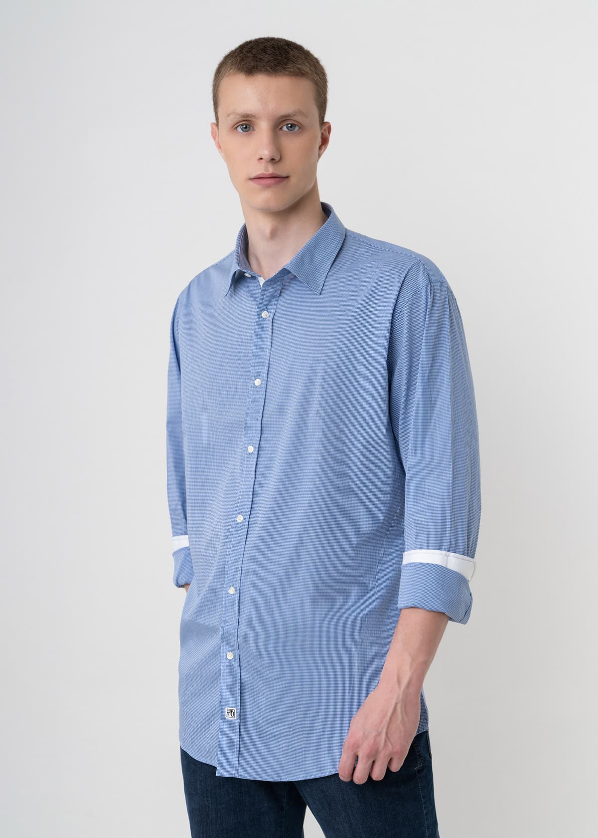 Men's Shirts Trussardi Jeans Purple