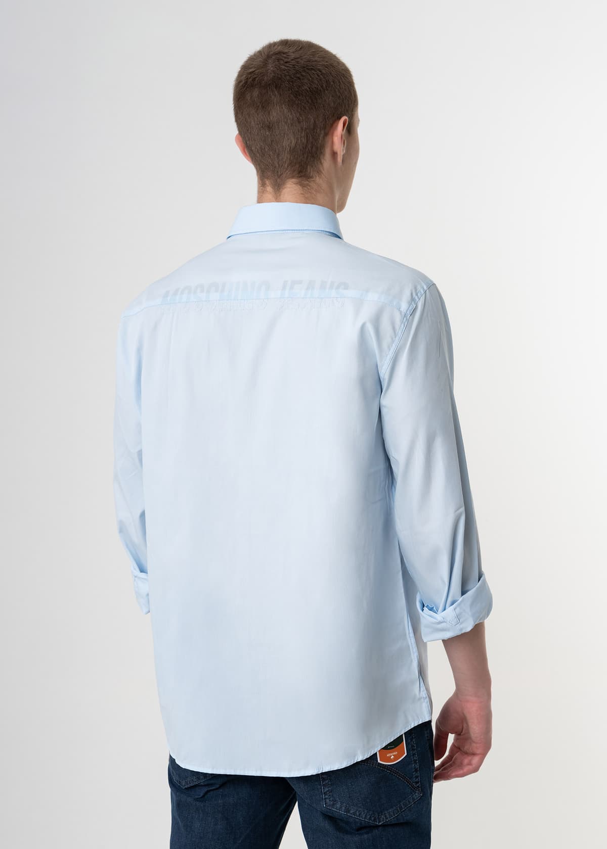 Moschino Πουκάμισο της σειράς Basic - MC001 43T 4531 X85 Ciel