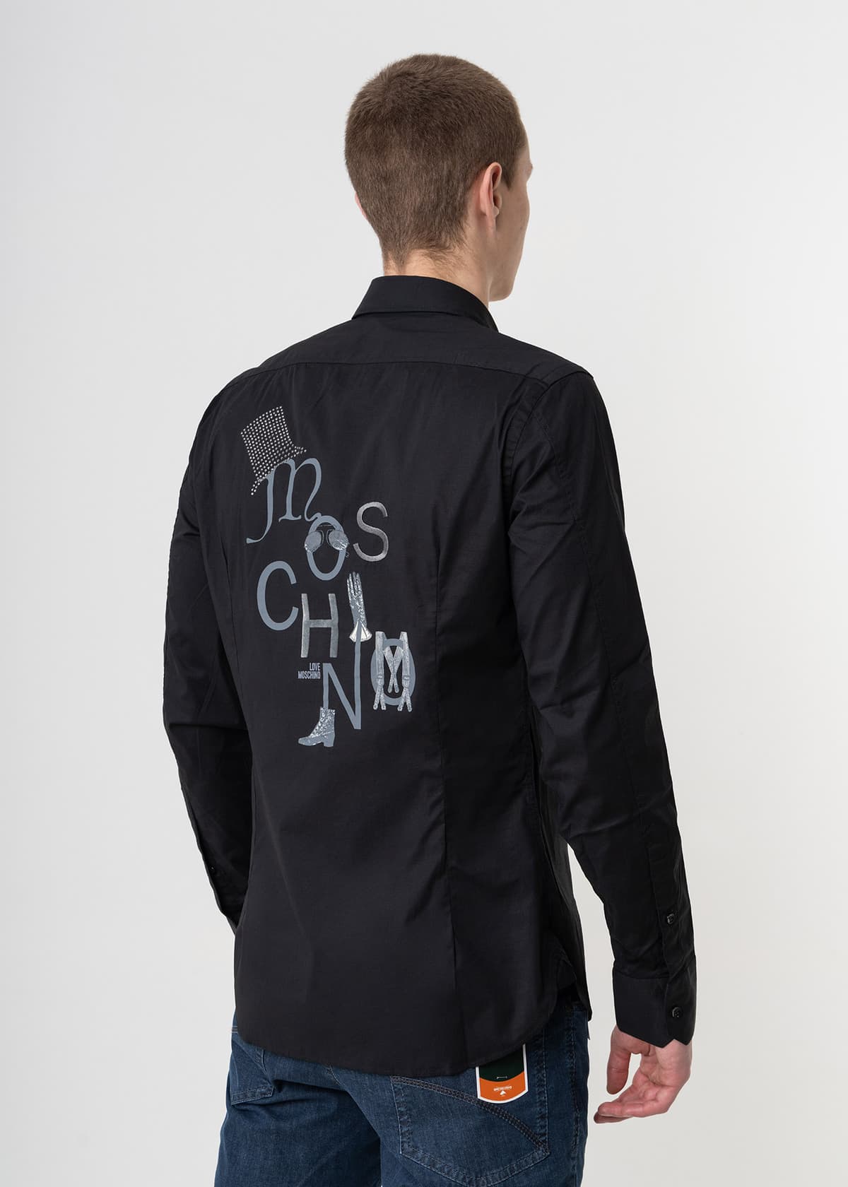 Men's Shirts Moschino Black