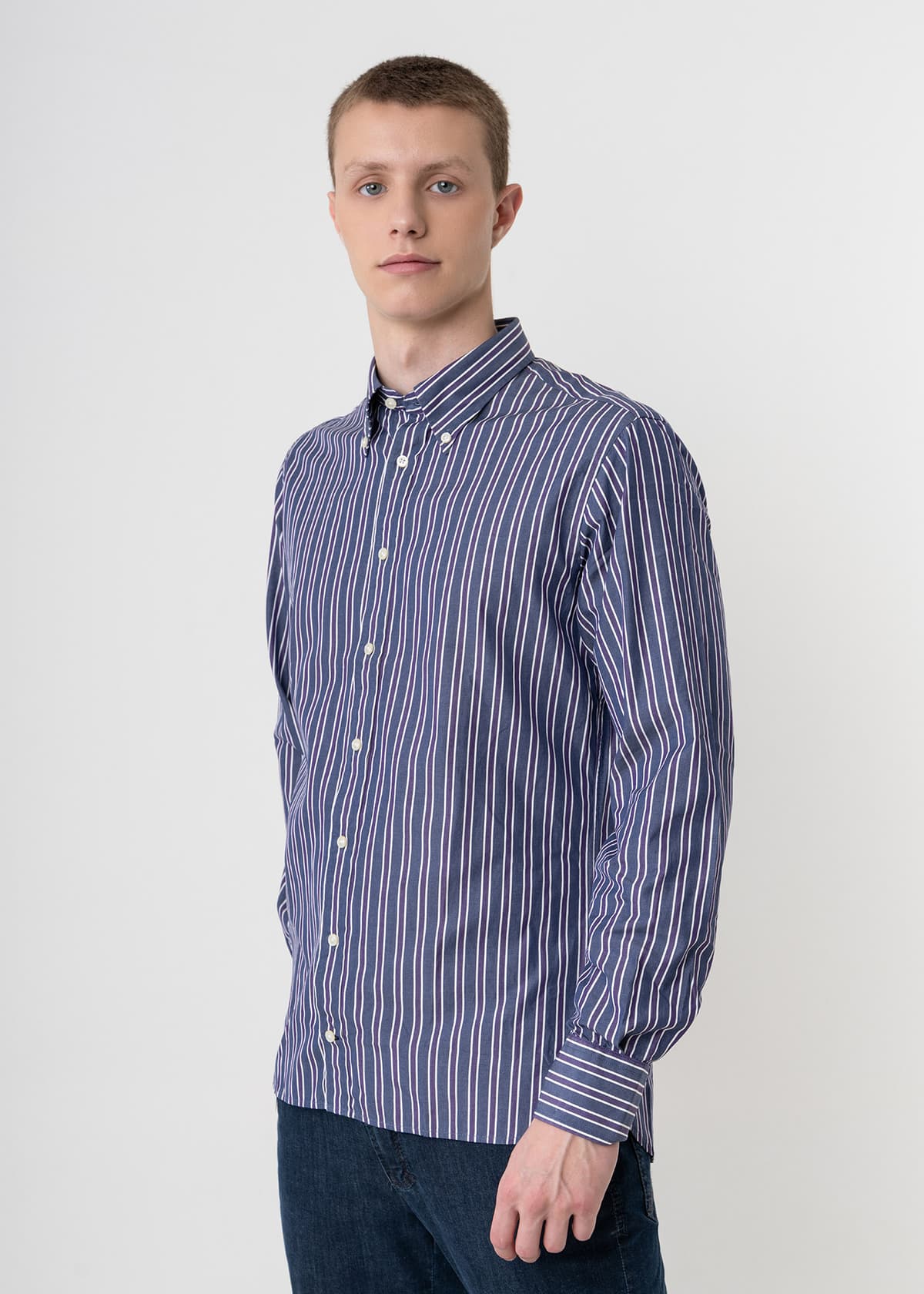 Tommy Hilfiger Πουκάμισο της σειράς Stripe - 0883224373 0458581 423 Blue