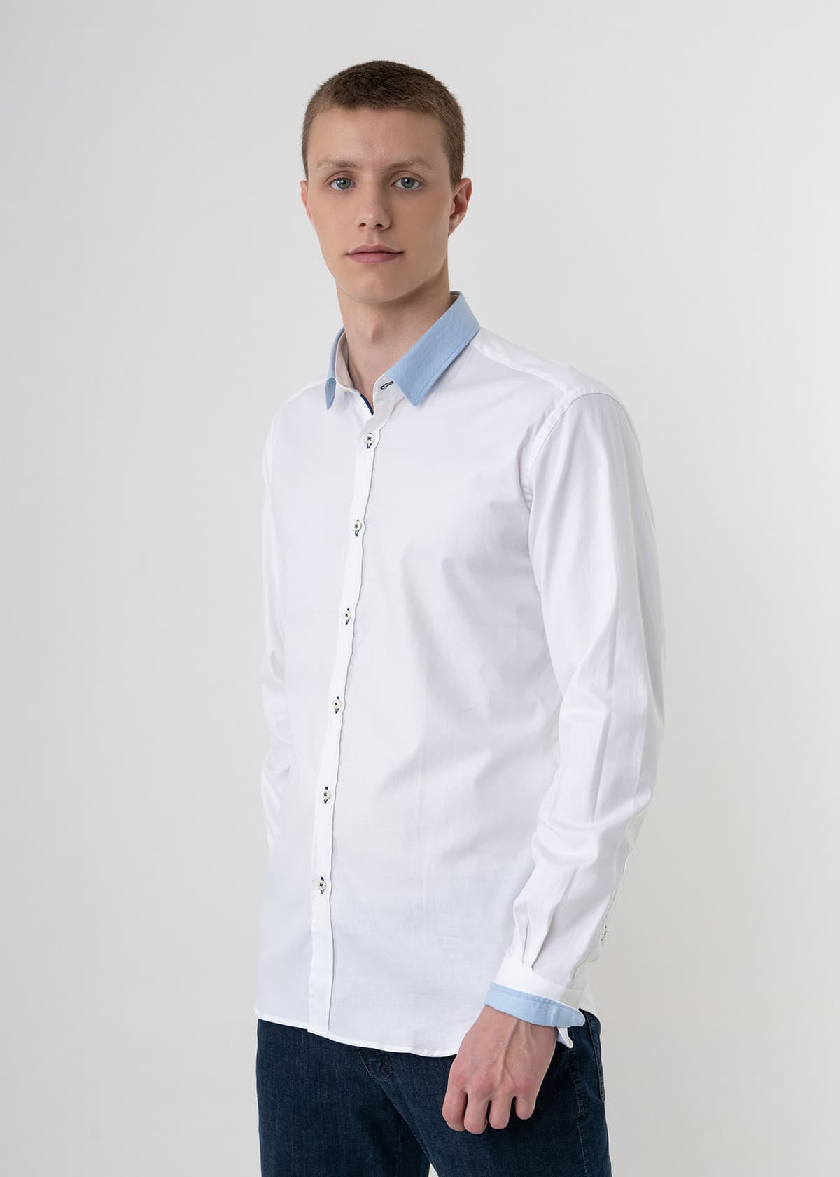 Men's Shirts Karl Lagerfeld White