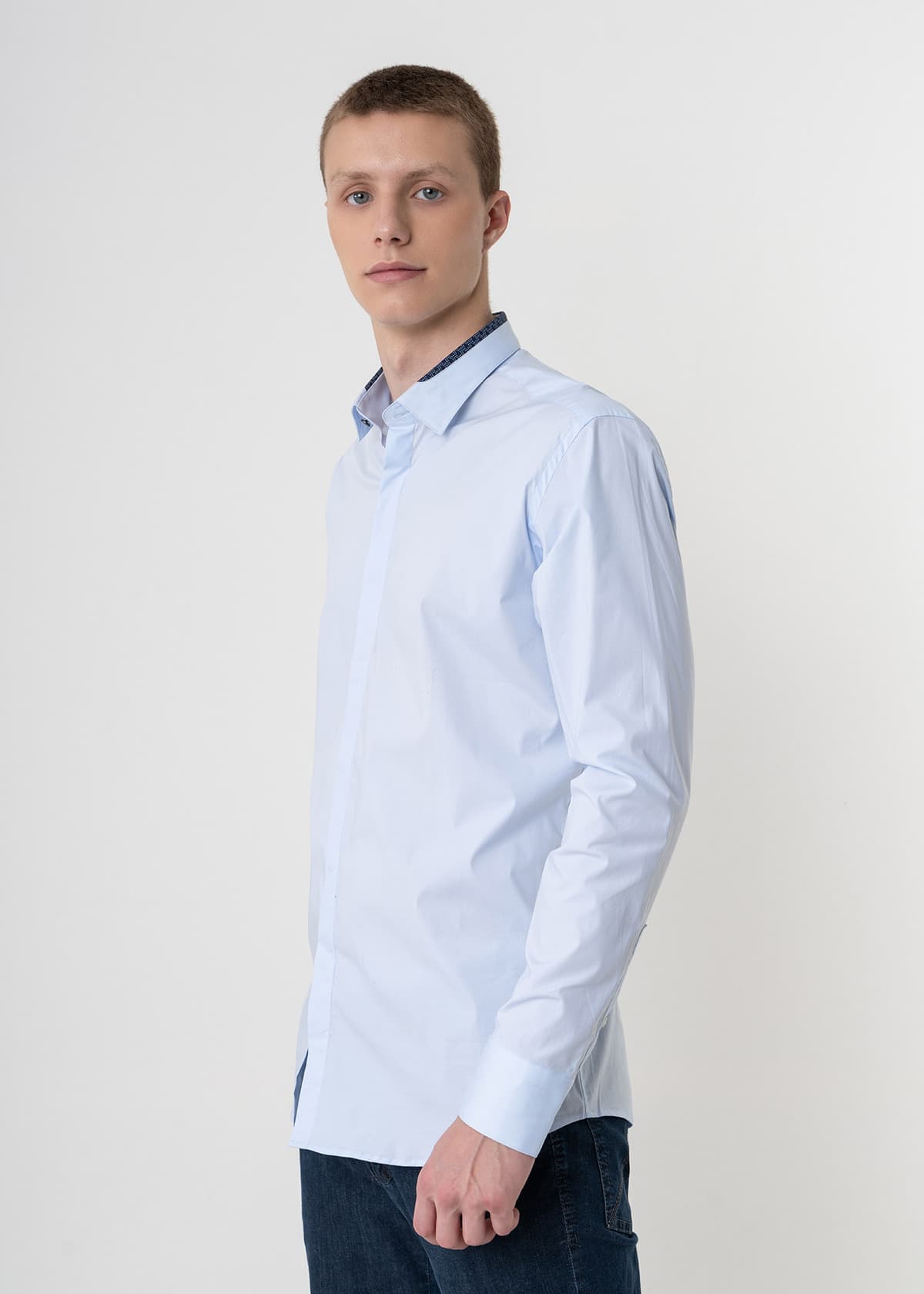 Men's Shirts Karl Lagerfeld Blue