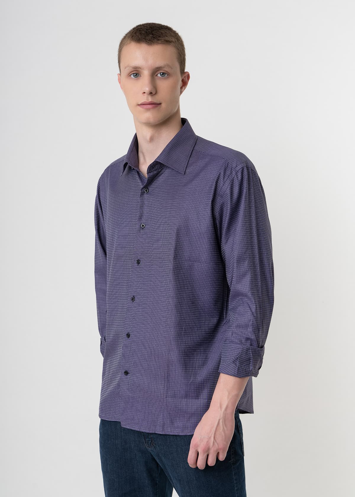 Men's Shirts Karl Lagerfeld Purple