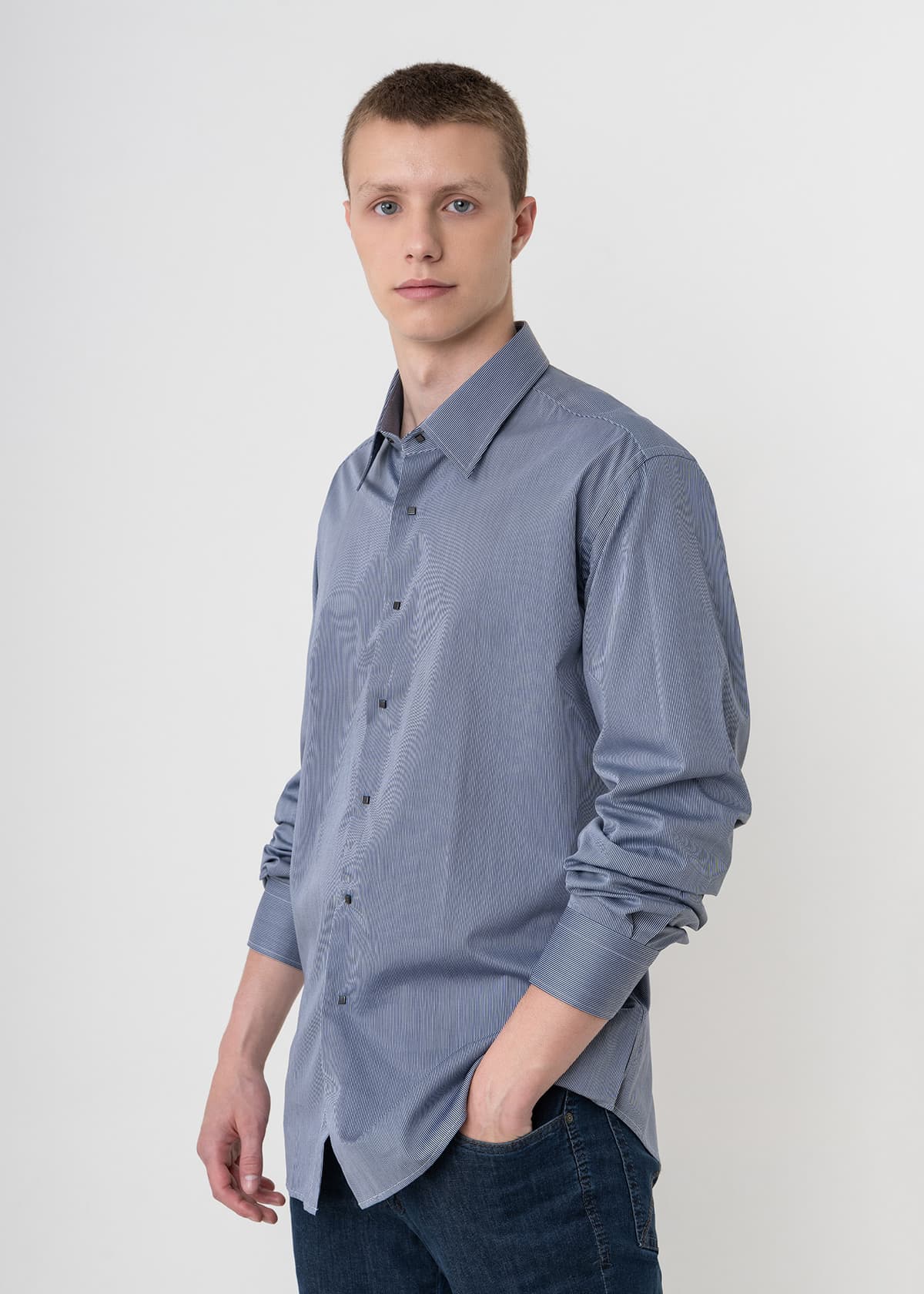 Men's Shirts Karl Lagerfeld Blue