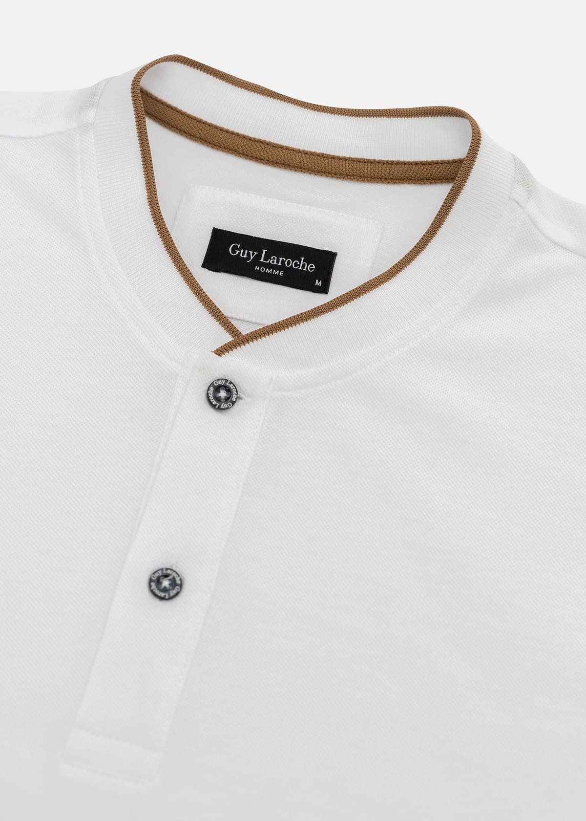 Men's Polo Shirts Guy Laroche White