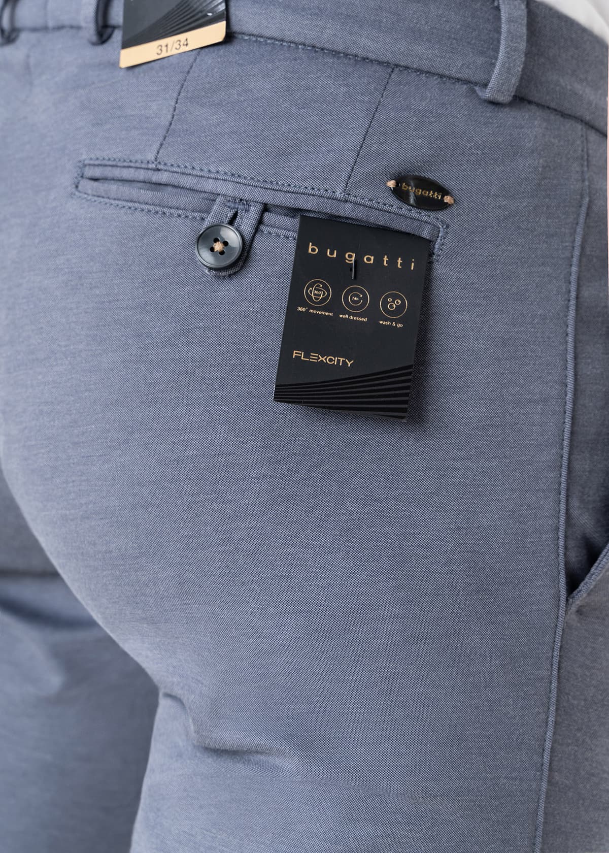 Men's Chino Pants Bugatti Sportswear Blue