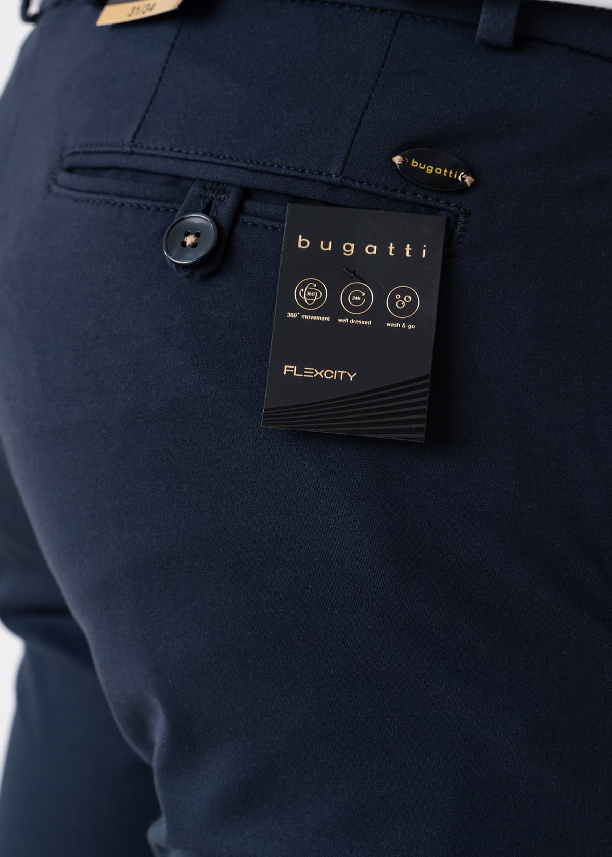 Men's Chino Pants Bugatti Sportswear Blue