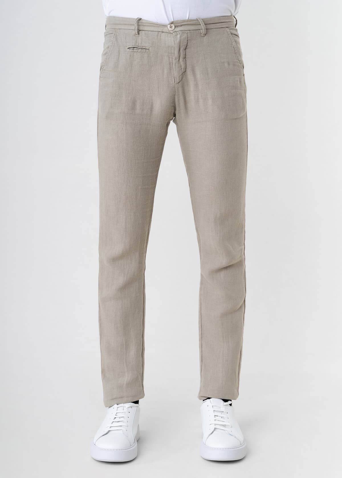 Men's Linen Pants Uniform Beige