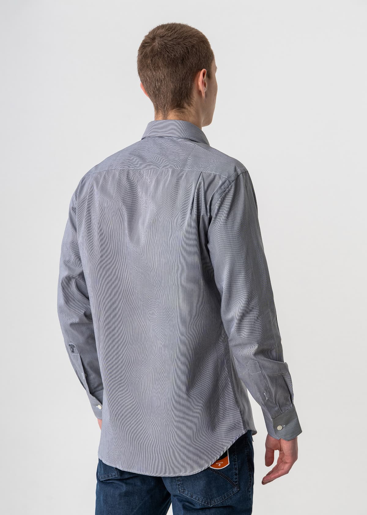 Men's Shirts Versace Collection Gray