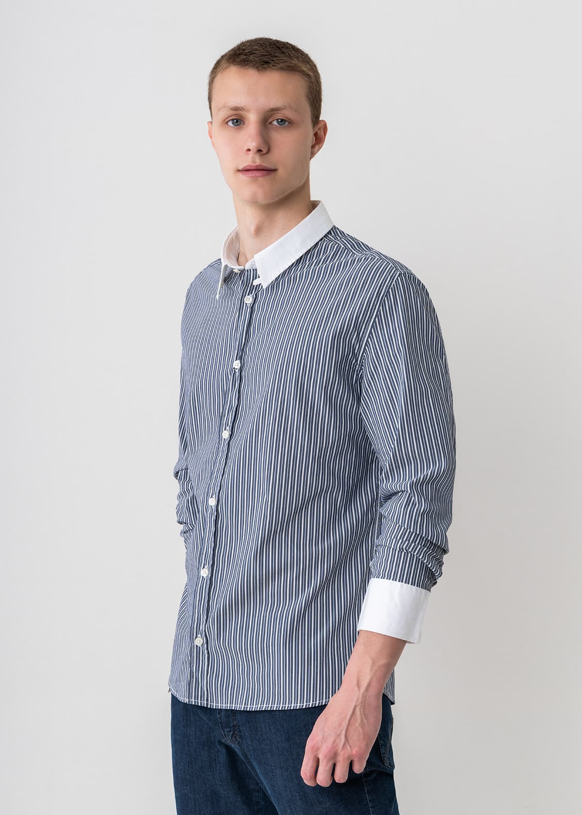 Men's Shirts Moschino Blue