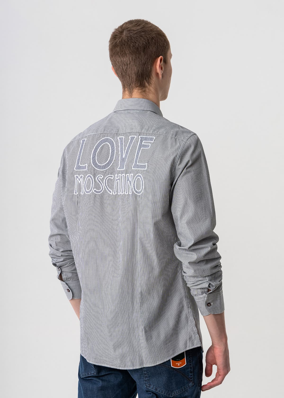 Men's Shirts Moschino Gray