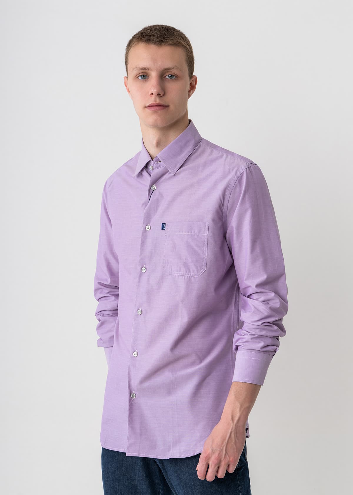 Men's Shirts Trussardi Jeans Purple