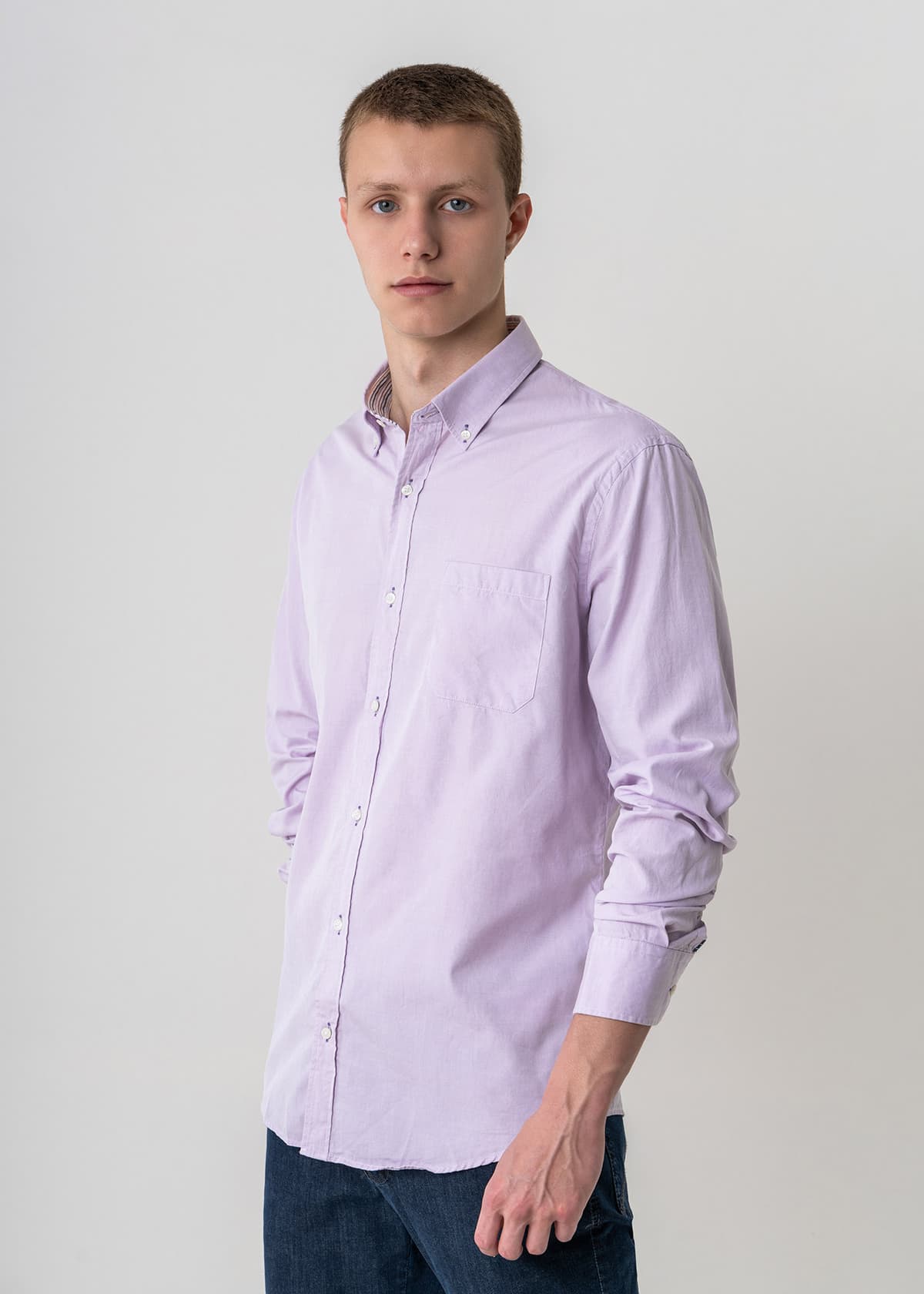 Men's Shirts Trussardi Jeans Purple
