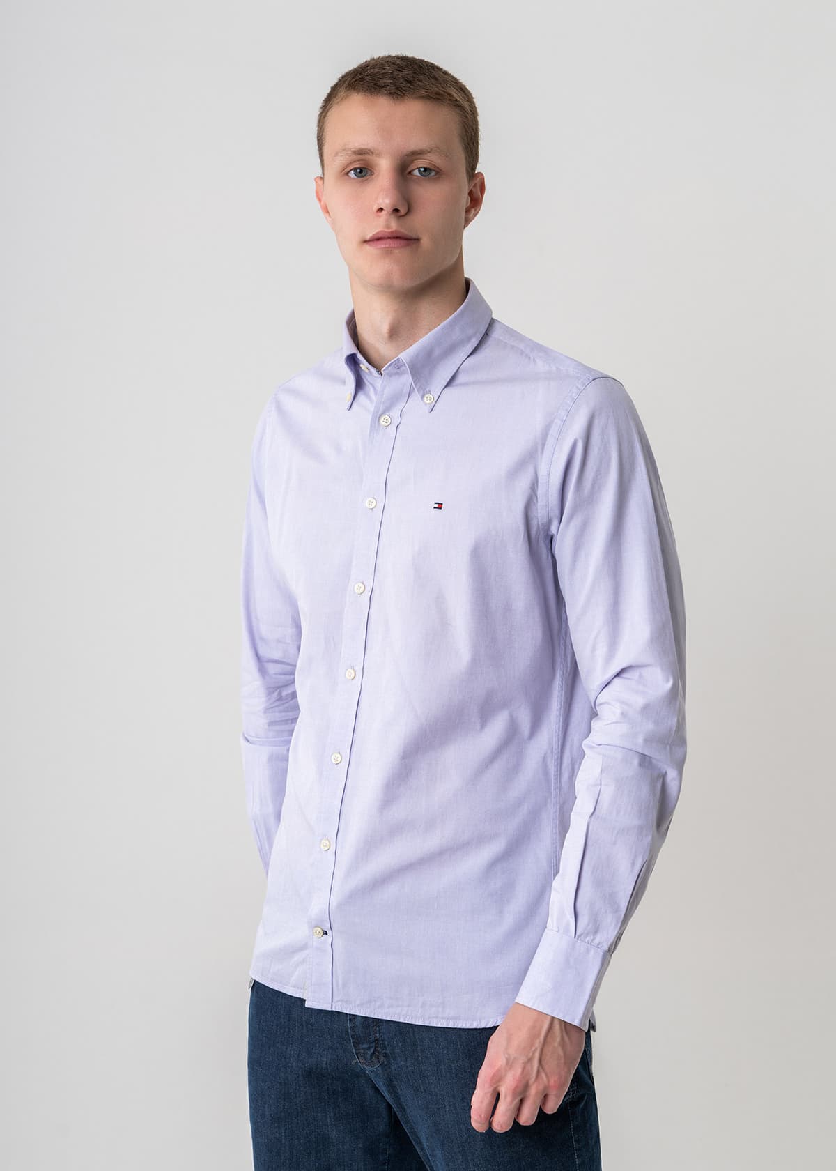 Men's Shirts Tommy Hilfiger Purple