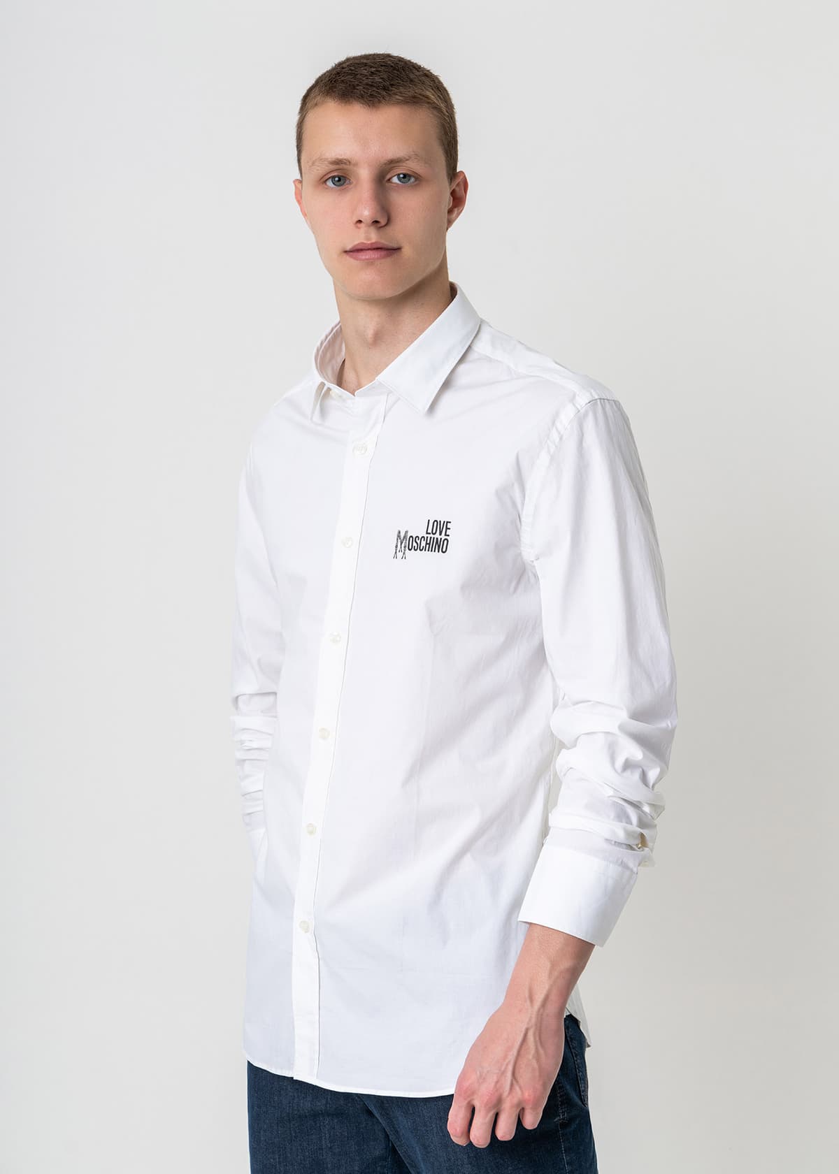 Men's Shirts Moschino White