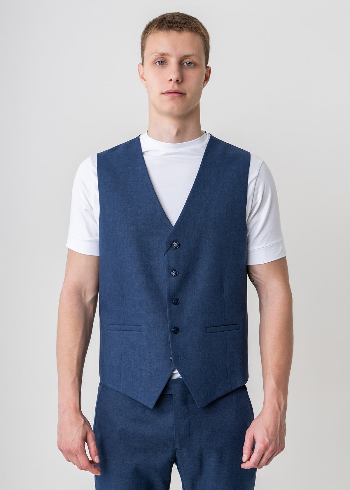 Men's Vests Monte Napoleone Blue