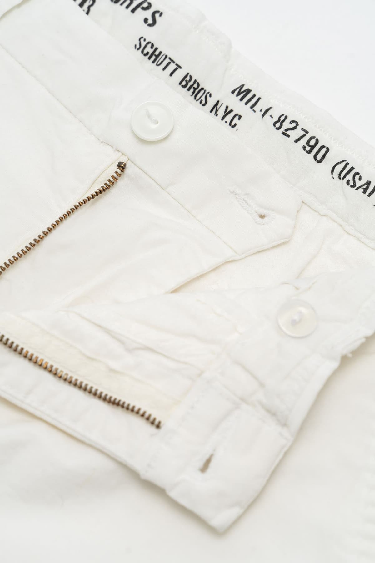 Men's Chino Shorts Schott N.Y.C. White