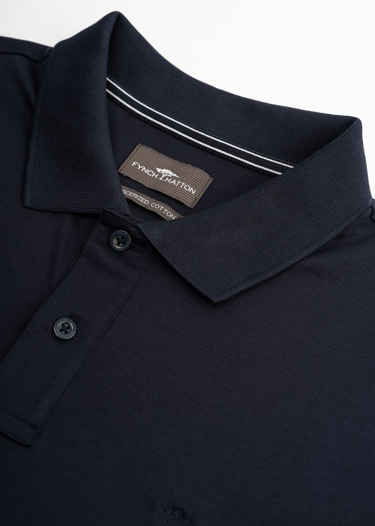 Fynch Hatton Polo της σειράς Mercerized - 1504 1320 685 Navy