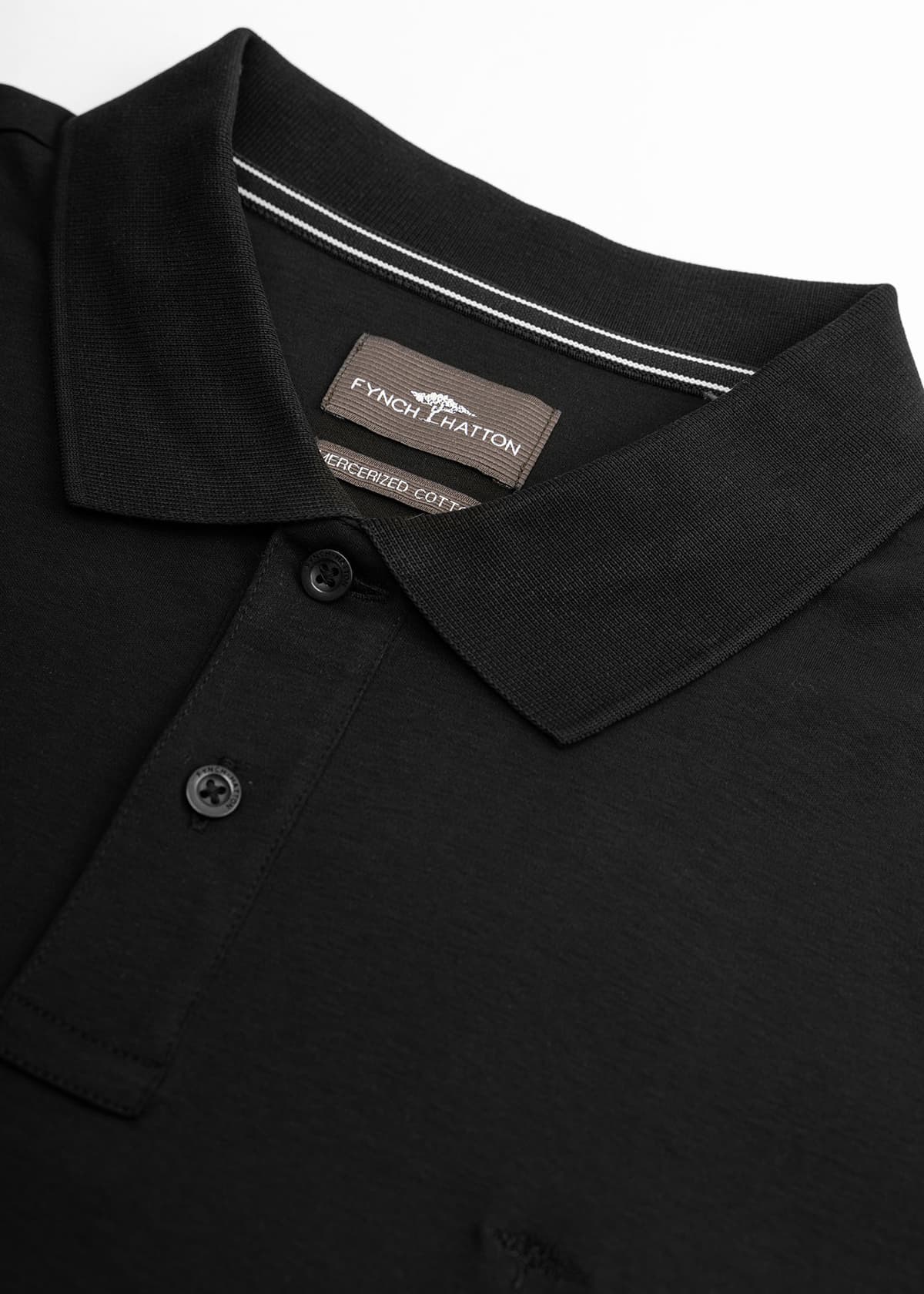 Men's Polo Shirts Fynch Hatton Black
