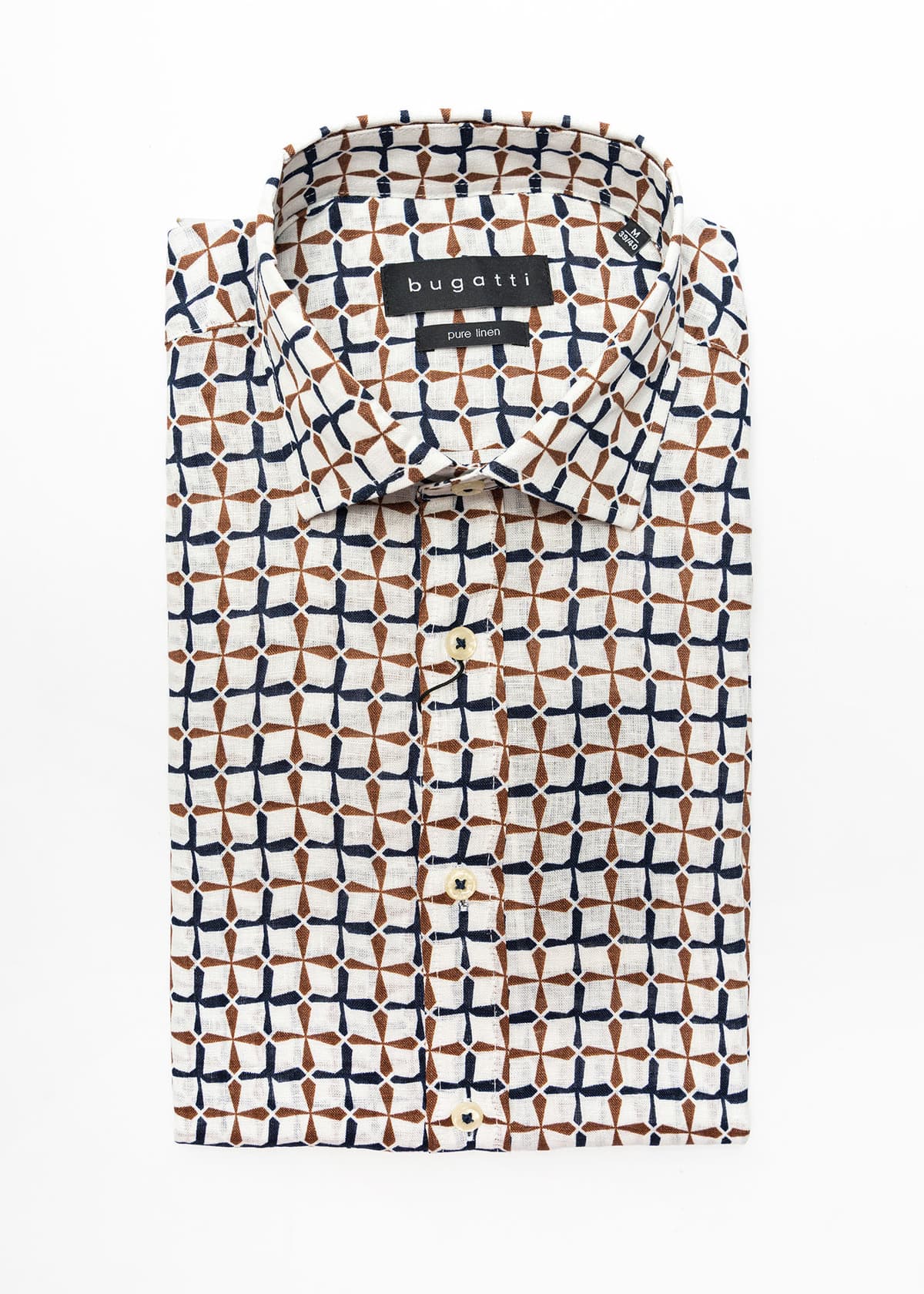 Men's Shirts Bugatti Sportswear Brown