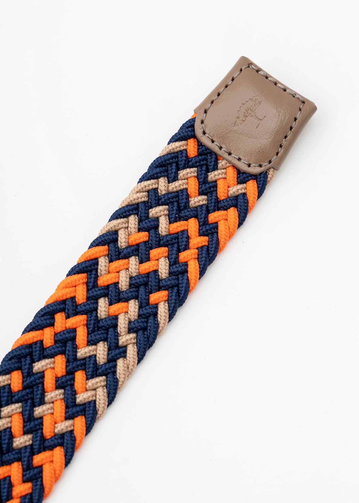 Fynch Hatton Ζώνη της σειράς Braided - FM4009 H4507 4933 Dark Blue Orange