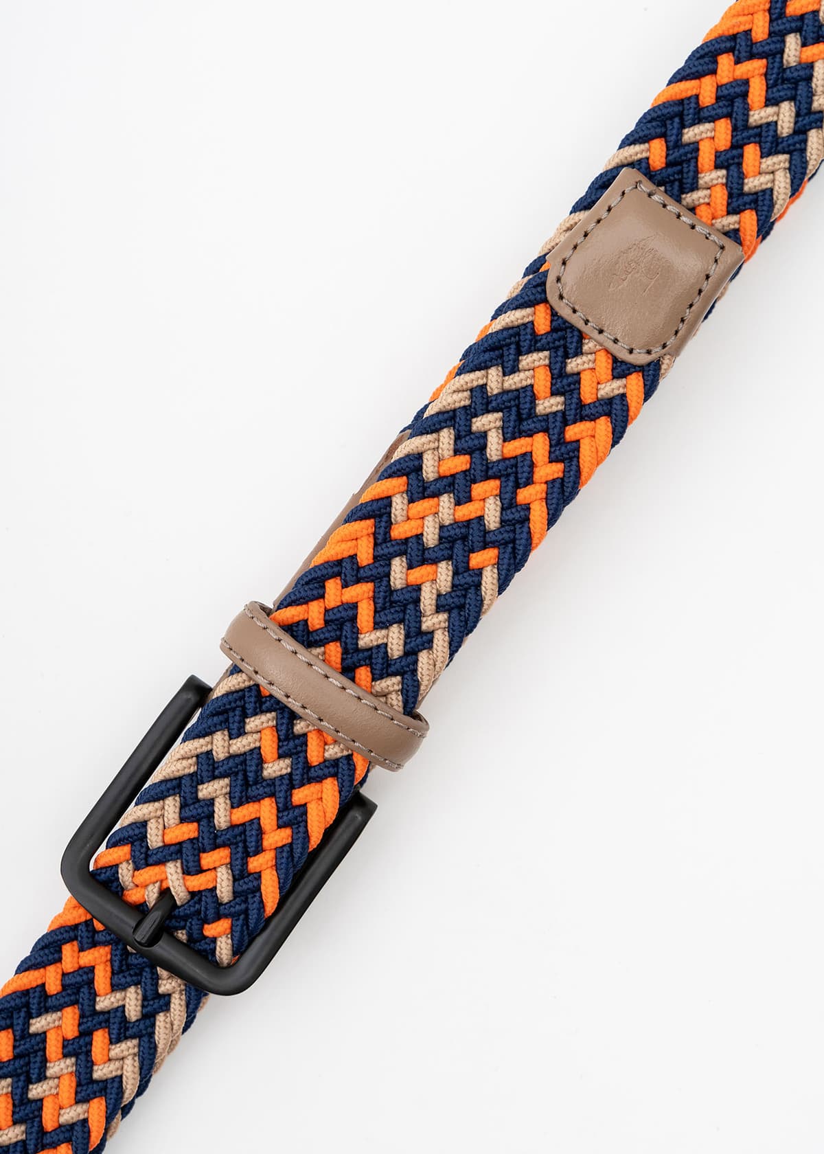 Fynch Hatton Ζώνη της σειράς Braided - FM4009 H4507 4933 Dark Blue Orange